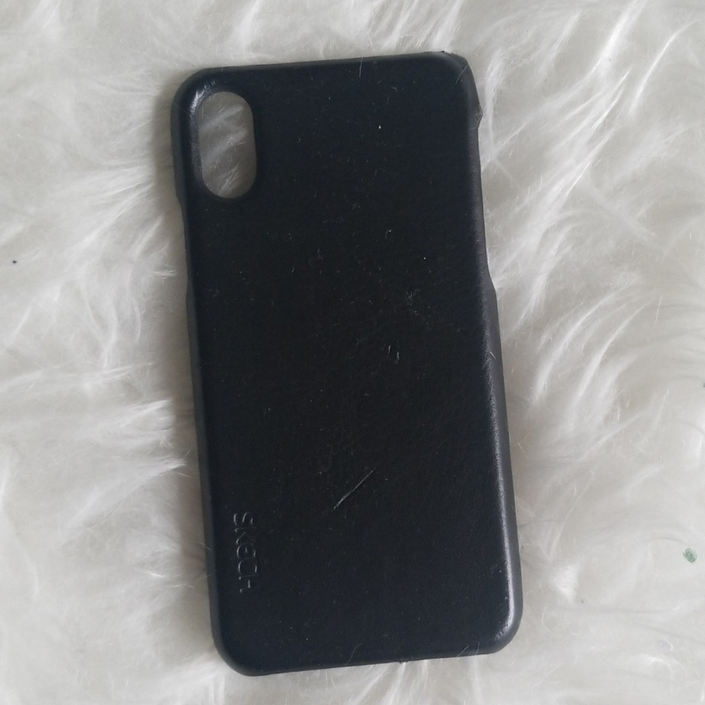 Sketch iPhone X Black Case